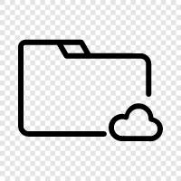 cloud storage, online storage, backup, storage icon svg