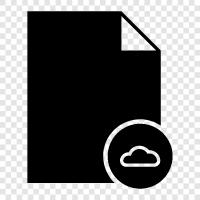 cloud storage, online storage, online backup, online archiving icon svg