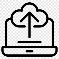 cloud storage, online backup, backup software, online backup services icon svg