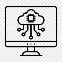 Cloud Storage, Cloud Computing Services, Cloud Computing Plattformen, Cloud Computing symbol