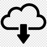 Bulut Depolama, Bulut Sync, Bulut Yedekleme, Bulut Depolama Sağlayıcısı ikon svg