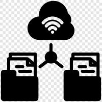 CloudSpeicher, CloudBackup, CloudDateifreigabe, CloudSpeicher für Unternehmen symbol