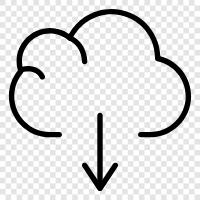 Cloud storage, Cloud computing, Cloud storage provider, Cloud storage comparison icon svg