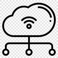 Cloud Storage, Cloud Services, Cloud Computing Plattformen, Cloud Security symbol