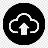 cloud storage, file storage, online storage, Cloud Upload icon svg