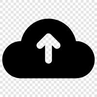 cloud storage, storage, upload, Cloud Upload icon svg