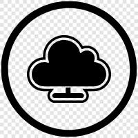 Cloud Storage, Cloud Servers, Cloud Services, Cloud Platforms icon svg