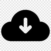 Cloud Storage, Cloud Backup, Cloud Sync, Cloud File Storage icon svg