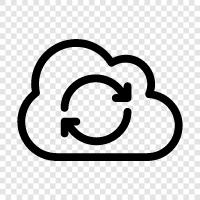 CloudSynchronisation, Datensynchronisation, Dateisynchronisation, OnlineSynchronisation symbol