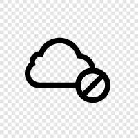 Cloud, Daten, Sicherheit, Verschlüsselung symbol