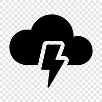 Cloud, Storm, Cloud Computing, Infrastruktur symbol