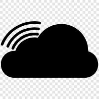 Cloud, Verbindung, Cloud Connection Server, Cloud Storage symbol