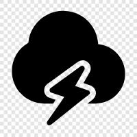 Cloud, Bolt, Cloud Computing, Cloud Services icon svg