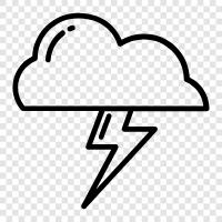 Cloud, Bolt, Cloud Computing, Cloud Storage icon svg