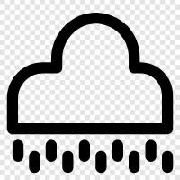 cloud, mist, droplet, precipitation icon svg