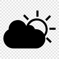 Cloud, Sun, Solar, Energy icon svg