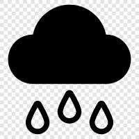 cloudburst, thunderstorm, heavy rain, flooding icon svg