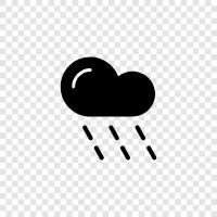 clouds, precipitation, thunder, lightning icon svg