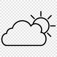 clouds, sky, weather, Partly Cloudy icon svg