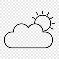 clouds and weather, clouds and climate, clouds and sunscreens, clouds and sun icon svg