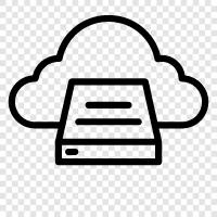 clouds, internet of things, big data, data analytics icon svg