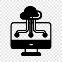 Clouds, Cloud Services, Cloud Storage, Cloud Computing Services symbol