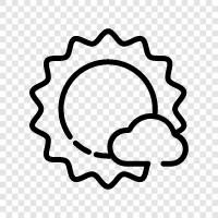 clouds day, sun day, sky day, few clouds day icon svg