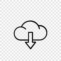 Clouds, Cloud, Cloud Computing, Cloud Storage symbol