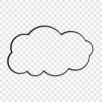 clouds, internet of things, big data, analytics icon svg