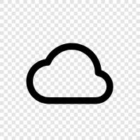 Clouds, Cloud Computing, Cloud Storage, Cloud Services symbol