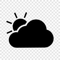 clouds, weather, forecast, rain icon svg