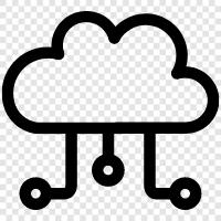 Clouds, Cloud Computing, Databases, Services icon svg