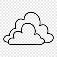 Clouds, Google Cloud, Azure, Amazon symbol