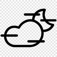 clouds, dark, sleep, chilly icon svg