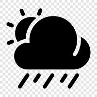 bulutlar, weather, precipitation, atmosphere ikon svg