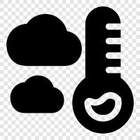 clouds, weather, forecast, temperature icon svg