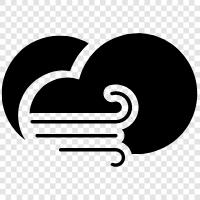 clouds, weather, gusts, energy icon svg