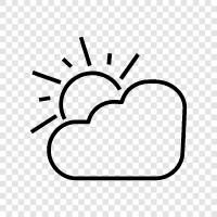 clouds, weather, forecast, sunny icon svg