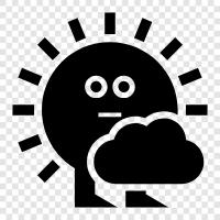 clouds, sky, weather, Partly Cloudy icon svg