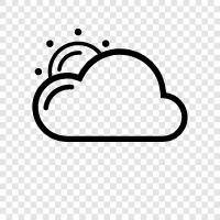 clouds, sky, weather, Partly Cloudy icon svg