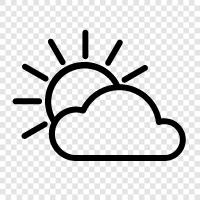 clouds, sky, weather, Partly Cloudy icon svg