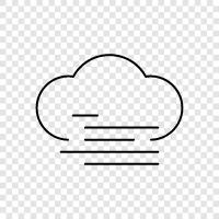 cloudy, misty, damp, cold icon svg