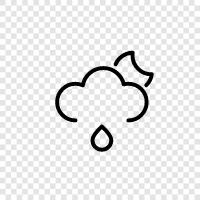 cloudy, humid, stormy, heavy icon svg