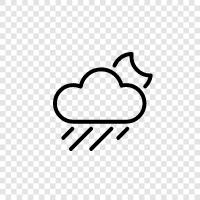 cloudy, wet, thunderstorms, raindrop icon svg