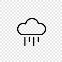 cloudy, rainy season, dismal, dreary icon svg