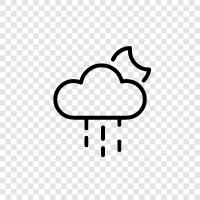 cloudy, wet, thunderstorm, rainy icon svg