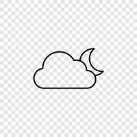 Cloudy, Sky, Weather, Rain icon svg