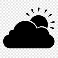 Cloudy, Weather, Forecast, Rain icon svg