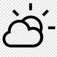 Cloudy, skies, clouds, weather icon svg