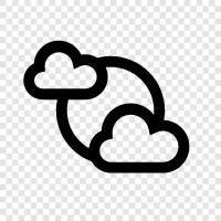 Cloudy, Sky, Weather, Partly Cloudy icon svg